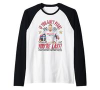 If You're Not First You're Last Checkerboard Racing Movie Maglia con Maniche Raglan