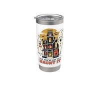 If You've Got It Haunt It Retro Halloween Ghost Bicchiere termico in acciaio inox doppia parete