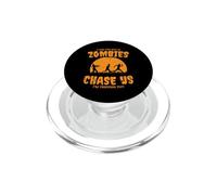 If Zombies Chase Us I'm Tripping You Funny Zombie PopSockets PopGrip per MagSafe