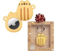 iFace Pusheen Café Series - Cover protettiva in silicone progettata per Apple AirTags [custodia con personaggio carino] [moschettone portachiavi con clip inclusa] - Madeleine