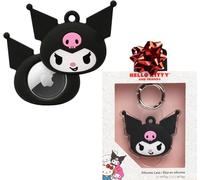 iFace Sanrio Friends Special Edition Silicone Protective Cover Designed for Apple AirTags [Cute Character Case] [Carabiner Keychain Clip Included] - Kuromi