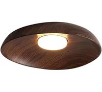 IFAIBYRNK Elegante Plafoniera Color Noce, Moderna Lampada Da Soffitto A Filo, Lampada Creativa In Resina LED Con Dimmer A 3 Colori For Ingresso E Corridoio Del Guardaroba.