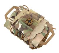 IFAK Med Pouch, pacchetto di kit di pronto soccorso a distribuzione rapida, sistema a due pezzi Med Roll Carrier con impugnatura in Hypalon