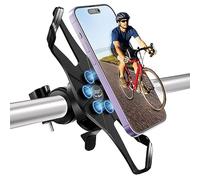 iFalarila 2024 Supporto Telefono Bicicletta con Forte Ventosa, 360° Rotabile Supporto Telefono Motociclo [1s Blocco] Universale Manubrio Supporto Cellulare Compatibile per 4.5"-7.5" Smartphone