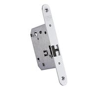 IFAM Maniglia per porte W170 RHN, anteriore rotonda, finitura in nichel, ingresso 70 mm, serratura porta interna ed esterna, sicurezza, antifurto, sistema antifurto, pomello, manovella, chiusura