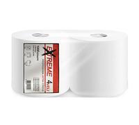 IFC 2 ROTOLONI Carta Miss 4 VELI ASCIUGATUTTO 1000 Strappi Ideale per Uso Industriale E Alimentare, CALANDRATA,Compatibile con Dispenser