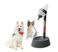 iFCOW Dispenser di Acqua in Piedi per Animali Domestici, Ciotola per Cani e Gatti Regolabile in Altezza con palo Staccabile Che alimenta automaticamente l'acqua