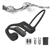 IFECCO Cuffie Conduzione Ossea Nuoto,IP68 Impermeabili Cuffie Subacquee Bluetooth 5.3 con Lettore MP3 da 32 G,Wireless Auricolari per Piscina Ciclismo Corsa