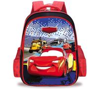 IFHDO Cars Zaino, Lightning Car Zainetti per Bambini, Zaino Effetto 3D, Cartone Animato Stampato Zainetti, Regolabile Borse da Scuola per Bambini