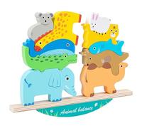 IFHDO Giochi Legno Bambini, Montessori Impilabili Animali Blocchi Costruzione, Bambino Educativi Gioco Equilibrio Giocattolo in Legno Regalo per Bimbo Ragazzi Ragazze 2 3 4 Anni