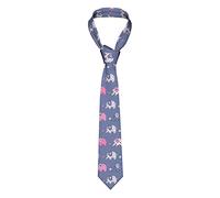 IFHSIGoe Ute - Cravatta colorata con elefanti, per matrimonio, testimoni dello sposo, missioni, balli, Come nella foto, Taglia unica