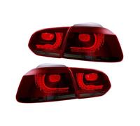 IFHSKFH fanale posteriore Per VW Per Golf 6 mk6 R20 08-2013 Acqua che scorre Sfarfallio Indicatore direzione Fanale posteriore Coppia gruppi ottici posteriori per auto Fendinebbia Lenti(Red Smoked)
