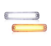 IFHSKFH Indicatori Direzione Laterali 2 Pezzi Paraurti Anteriore Luce Parcheggio Laterale Indicatore Direzione Dinamico LED Per Subaru Per Impreza 1993 1994 1995 1996 1997 1998(Clear)
