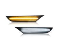 IFHSKFH Indicatori Direzione Laterali Accessori Auto Luce Posizione Laterale LED 12V 5W Indicatore Direzione Sequenziale Paraurti Per Nissan Per Skyline V35 Sedan 2001-2006