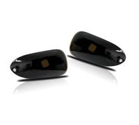 IFHSKFH Indicatori Direzione Laterali Kit Alloggiamenti Indicatori Direzione DRL Paraurti Anteriore Senza Lampadina/portalampada Per Mitsubishi 3000GT 1994 1995 1996 1997 1998(Smoked)