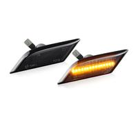 IFHSKFH Indicatori Direzione Laterali Luci Posizione Laterali LED Dinamiche Lenti Fumé Per VW Per Transporter T6 2020 2021 2022 2023 2024 2025 7LA949101(Style 1)