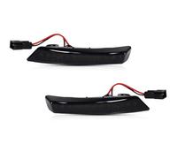 IFHSKFH Indicatori Direzione Laterali Specchietto Retrovisore Laterale Lampeggiante Sequenziale Color Ambra 2 Pezzi 12V Per Chrysler Per Town Per Country 2008-2016(Nero)