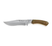 iFIELD EL29014 Coltello multifunzionale per escursioni, caccia e sopravvivenza all'aperto, manico in cervo, lama in acciaio inossidabile 3Cr13, fodero di alta qualità colore marrone