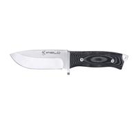 iFIELD EL29103 Multifunzionale escursioni, caccia e sopravvivenza coltello per l'esterno, manico nero Micarta con acciaio inox MOVA-58, fatto in Albacete (Spagna)