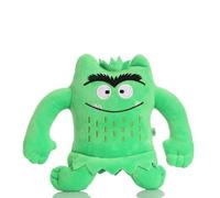 iFii Peluche Mostro 15 cm, Mio Piccolo Mostro Emozionale Bambola Cartoon Colore Rosso/Blu Mostro Morbido Peluche per Natale Regali di compleanno (Verde)