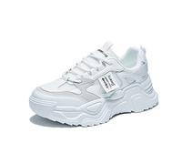 IFIKK 2023 Scarpe da Donna più Nuove della Primavera Scarpe con La Suola Spessa Aumentare Le Scarpe da Ginnastica Casual Scarpe Piatte con La Suola Spessa Sneakers alla Moda (AC11,38)