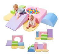 IFNOW - Set di 7 blocchi di arrampicata in schiuma per bambini piccoli al chiuso, set di arrampicata morbido e colorato, strutture da arrampicata in palestra per bambini piccoli da 1 a 3, set di