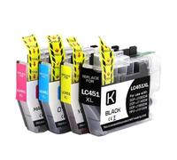 IFNSBUAYW 1-5 SET LC451 LC451XL Cartuccia a inchiostro Compatibile con stampanti DCP-J1050DW DCP-J1140DW MFC-J1010DW per le stampanti del Sud-est asiatico(LC451XL-1set)