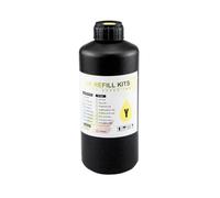 IFNSBUAYW Inchiostro a inchiostro duro da 1000 ml compatibile con XP600 TX800 XP-600 L800 L805 L1800 R290 R300 1390 1400 1410 1430 DX5 DX7 DX10(Hard Ink-Y)