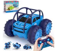 ifollower Coche Teledirigida-Tipo C Carga Directa MonsterTruck Amphibio, 4x4 Coches Teledirigidos Todo Terreno 360° Rotación con Luz LED