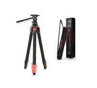 IFOOTAGE Gazelle TC3B+K3,55/140 cm - Treppiede per fotocamera TC3B in fibra di carbonio con testa sferica K3 Mini, design con fibbia, peso leggero 2,9 lb/1,3 kg