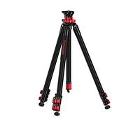 IFOOTAGE Gazelle Tripod TC6 Treppiede Per Fotocamera In Carbonio Treppiede Per Video Professionale a 3 Sezioni Con Polo Centrale, Testa a Sfera Con Rotazione Di 360°(165cm)