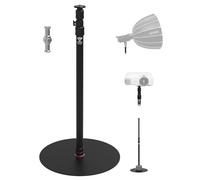 IFOOTAGE Monopiede a base rotonda RB-A400, supporto per luce monopiede da 201,7 cm, vite da 3/8" e adattatore per montaggio luce, stabilità per luce video a LED, carico utile massimo 10 kg/10 kg