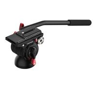 IFOOTAGE Video Fluid Head Video Treppiede Testa per Fotografia Testa Fluida in Alluminio Testa per Treppiede Leggera con Piastra a Sgancio Rapido