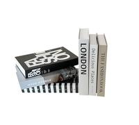 ifreeside 6 Libri Decorativi per la Casa e Scaffali - Artistici Falsi con Copertina Rigida, Finti Piegati per Decorazione (6 Pezzi)