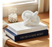 ifreeside Libri decorativi per la casa, libri finti estetici per la casa moderna coperta di lino, scatola dei ricordi per tavolino da caffè in fattoria, set di 2 (nero-bianco)