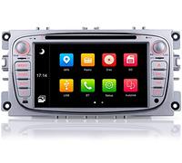 iFreGo Autoradio 7 pollici 2 Din, Radio con CD DVD, Radio FM, Navigazione GPS, Bluetooth,Radio per Ford Mondeo Focus (2008-2011), S-Max (2008-2013), supporta il Controllo Del Volante