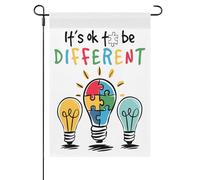 If'S Okay Fo Be Different Autism Bandiera Da Esterno Durevole Bandiera Da Cortile Appendere Bandiere Da Cortile Per Dormitorio Spiaggia Interni 30X45cm