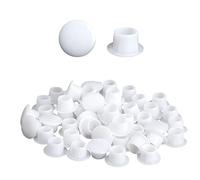 IFUDE - Tappi ciechi rotondi, 100 pezzi di copertura per viti per mobili, 8 mm, tappi in gomma, autoadesivi per viti e mobili
