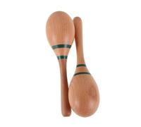 ifundom 1 paio Maracas Legno per Strumento Musicale Percussivo per Sviluppo Sensoriale per Educazione Prescolare Musicali Verde