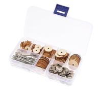 ifundom 1 scatola in Legno per Accessori Girevoli per da Te Riparazione e Creazione Artigianali Strumenti Installazione Inclusi per Attività Manuali e Interazione Genitori Figli