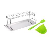 ifundom 1 Set BBQ Inossidabile con Vassoio Gocciolante per Cosce per attività e Materiale Resistente e Casuale Colore Casuale