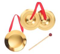 ifundom 1 Set Di Giocattoli Di Gong Per Danza Del Gong In Miniatura Tamburello Gong Mallet Gong Campana Mini Gong Per Scrivania Con Mallet Gong Pesante Gong Per