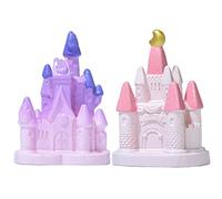 ifundom 1 Set Miniature Castle Model Ornament Decorazioni Fiabesche per Torte per Micro 2 Pezzi