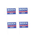 ifundom 1 Set Piccola Stamina Bandiera A Mano Bandiera Briscola 2020 Striscione Stampato Banner Pubblicitario Da Cortile Striscione Con Slogan Della Parata Plastica Blu 10 Pezzi