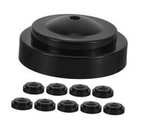ifundom 10 Pezzi base del pennone portabandiera piccolo da scrivania Staffa a bandiera base di supporto bandiera piccolo portabandiera Stand da bandiera piccola plastica Nero