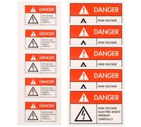 ifundom 10 Pezzi Etichetta di Sicurezza Antishock Elettrico Adesiva in
