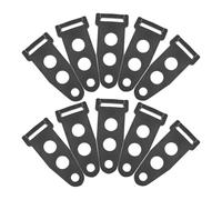 ifundom 10 Pezzi Fibbie Nere per Tende Regolatori di Fissaggio per Pali Baldacchino Accessori da Campeggio Leggeri e Portatili per Installazione Tende e Tettoie Outdoor