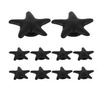 ifundom 10 Pezzi Organizzatore per Cavi a Forma di Stella in Plastica Nera Porta Cavi Autoadesivo Tastiera Protegge e Organizza Disordinati