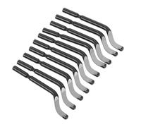 ifundom 10 Pezzi Sbavatore in Acciaio Inox Nero, Utensile per Smussatura e