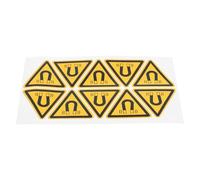 ifundom 10 Pezzi Segnale Magnetico Giallo in Carta per Macchinari e | Avviso Chiaro per Fabbriche e Officine, Installazione Semplice, Uso Versatile su Superfici Industriali